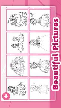 Princess Coloring & Drawing游戲截圖4