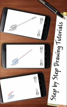 Drawing App Cold Arms Sabers and Knives游戲截圖1