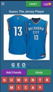 Guess The NBA Jersey游戲截圖1