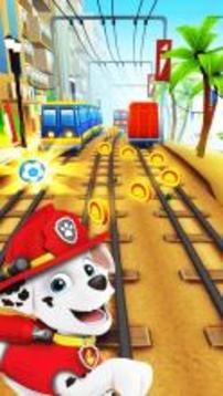 Paw Marshall Subway Patrol Running Surf游戲截圖1