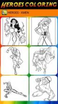 Heroes Coloring Book for kids游戲截圖4