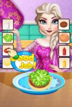 Ice Queen Cooking Burger游戲截圖1