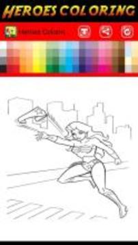 Heroes Coloring Book for kids游戲截圖5