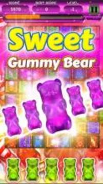 Sweet Gummy Bear - Free Match 3 Game游戲截圖1