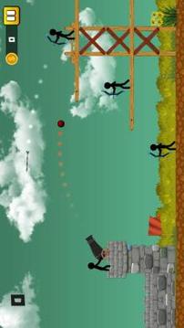 Stickman Cannon Shooter游戲截圖3