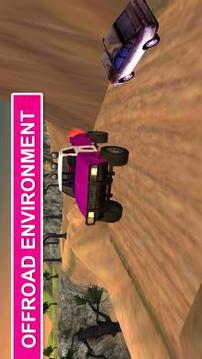 Pink Lady Offroad Mountain Jeep Driver Simulator游戲截圖5