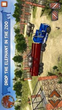 Zoo Animal Capturing & Transport Truck Driver游戲截圖1