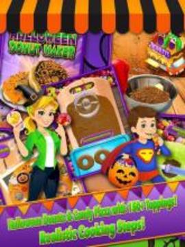 Halloween Fair Food Maker Game - Make Candy Donuts游戲截圖4