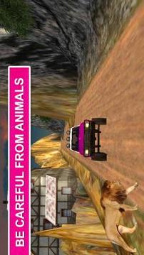 Pink Lady Offroad Mountain Jeep Driver Simulator游戲截圖4