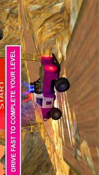 Pink Lady Offroad Mountain Jeep Driver Simulator游戲截圖3