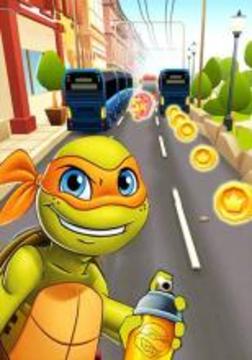 Turtles Subway Ninja游戲截圖1
