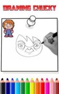 How To Draw Killer chucky (killer Chucky game)游戲截圖3