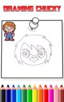 How To Draw Killer chucky (killer Chucky game)游戲截圖4