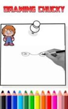How To Draw Killer chucky (killer Chucky game)游戲截圖1