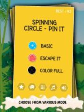 Spinning Circle - Pin It游戲截圖1