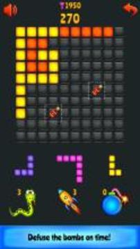 Block Blast - with snake, rocket and bomb游戏截图4