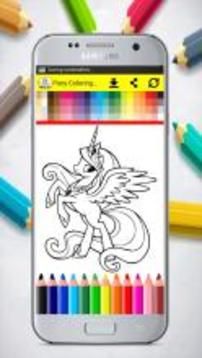 Pony Coloring Book Pages游戲截圖3