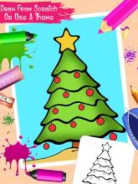 My Big Christmas Tree Coloring Book游戲截圖2