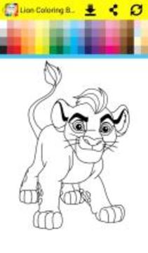 Coloring Book The Lion游戲截圖3