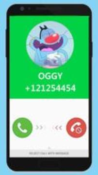 Fake Call From OGGY Prank游戏截图1