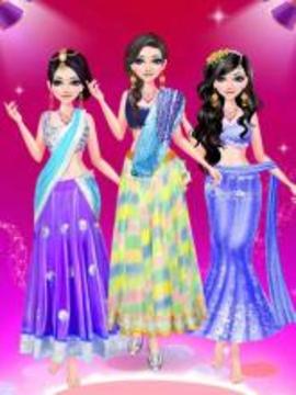 Indian Doll Bride Wedding Girl Makeup and Dressup游戲截圖2