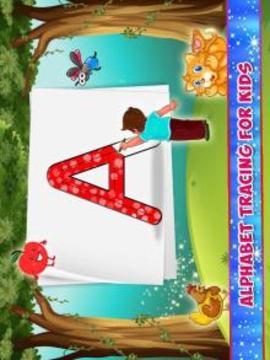 Kids Alphabet Tracing Jigsaw & Color Fun游戲截圖1