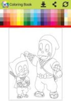Coloring hattoriI ninja go游戲截圖1