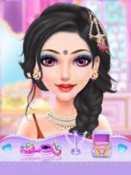 Indian Doll Bride Wedding Girl Makeup and Dressup游戲截圖1