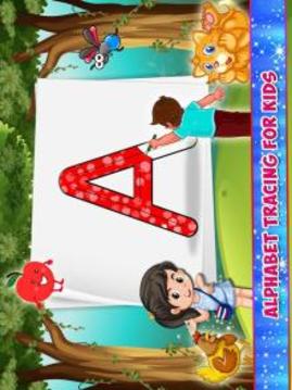Kids Alphabet Tracing Jigsaw & Color Fun游戲截圖4