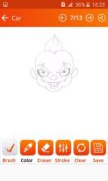 How To DRaw Pennywise It (Pennywise It Drawing2)游戏截图2