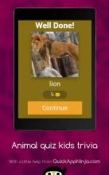 Animal quiz kids trivia pics games游戲截圖5