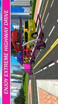 Pink Trailer Truck Driver Adventure 3D游戲截圖1