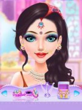 Indian Doll Bride Wedding Girl Makeup and Dressup游戲截圖3