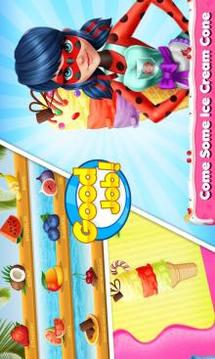 Ladybug Ice Cream Maker-Cooking Game游戲截圖3