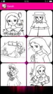 Coloring book for princess游戲截圖2