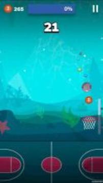 Bouncy Hoops Basketball游戲截圖1