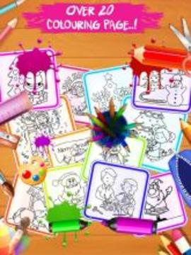 Midnight Christmas Page:Coloring Book游戲截圖2