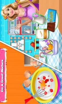 Long Hair Princess Ice Cream Maker-Cooking Game游戲截圖1