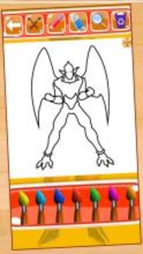 Hero Goku Super Saiyan Coloring Game for Kids游戲截圖5