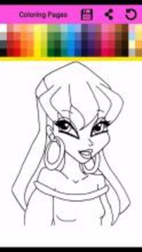 Coloring Book for Winx HD游戲截圖2