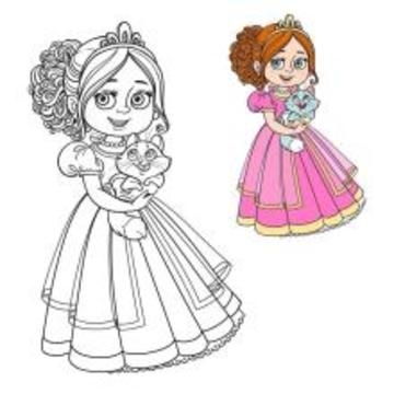 princess coloring book for girls游戲截圖1