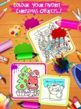 Midnight Christmas Page:Coloring Book游戲截圖1