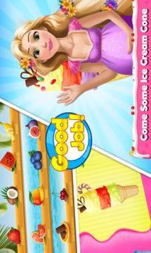 Long Hair Princess Ice Cream Maker-Cooking Game游戲截圖3