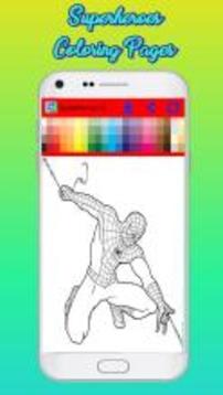 Superheroes Coloring Pages游戲截圖4