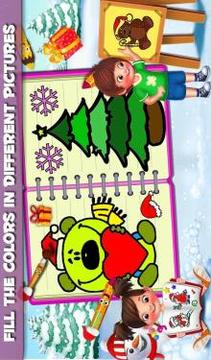 Kids Coloring Book For Christmas游戲截圖1