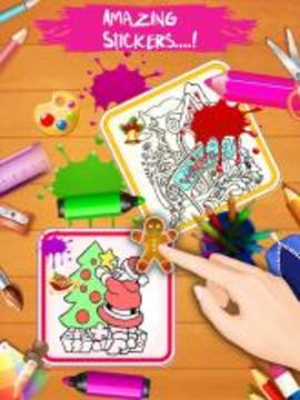 Midnight Christmas Page:Coloring Book游戲截圖4