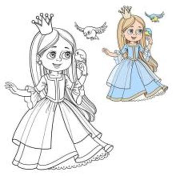 princess coloring book for girls游戲截圖2