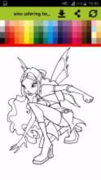 Coloring Book for Winx HD游戲截圖3
