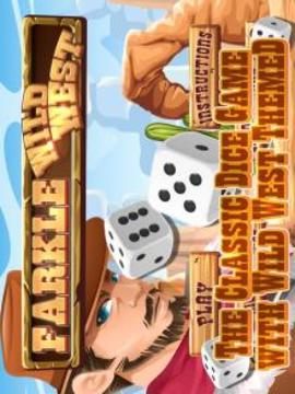 Wild West Farkle - Dice Free游戲截圖4