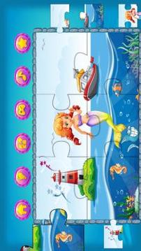 Mermaid Puzzle for Kids游戲截圖4